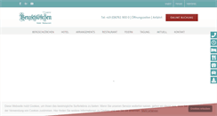 Desktop Screenshot of hotel-bergschloesschen.de